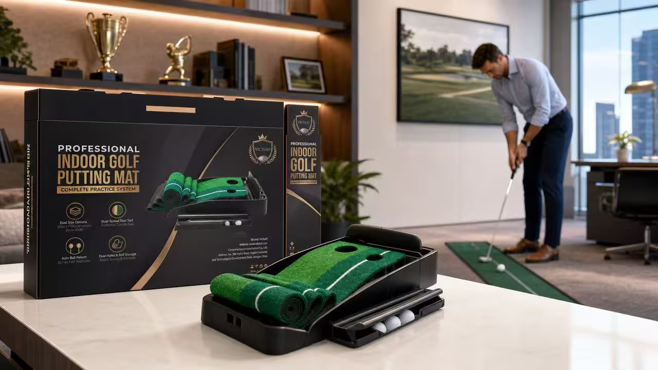 Victurf has launched a brand-new packaging upgrade program for its golf
practice mats, simultaneously introducing customized services